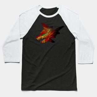 Mecha Robot Wolf | Fire Edition Baseball T-Shirt